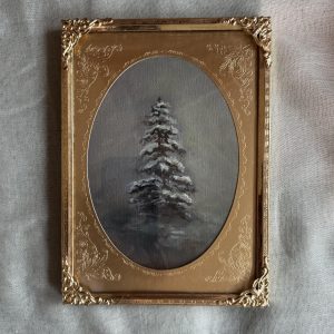 snowy tree christmas